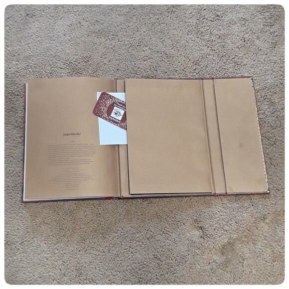 Red Journal Bound Notebook with Gold Embossed Detail Spiritual Stationary Book - Picture 5 of 7